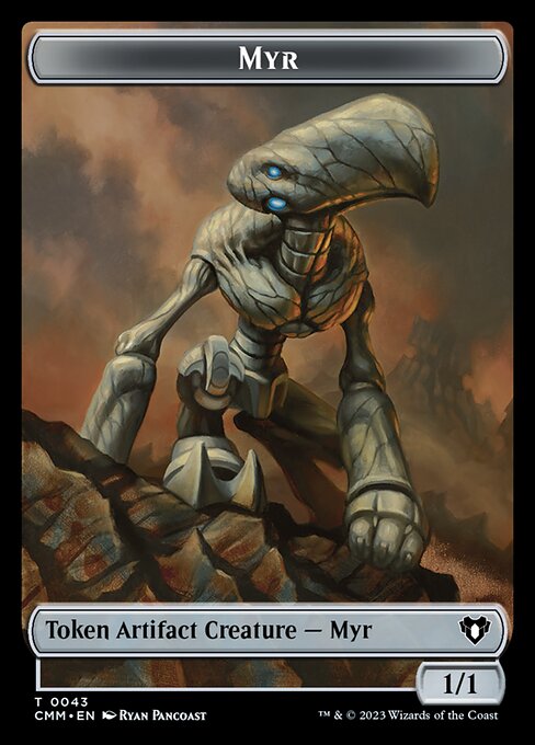 Thopter // Myr Double-Sided Token [Commander Masters Tokens] | Cracking-Singles