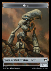 Thopter // Myr Double-Sided Token [Commander Masters Tokens] | Cracking-Singles