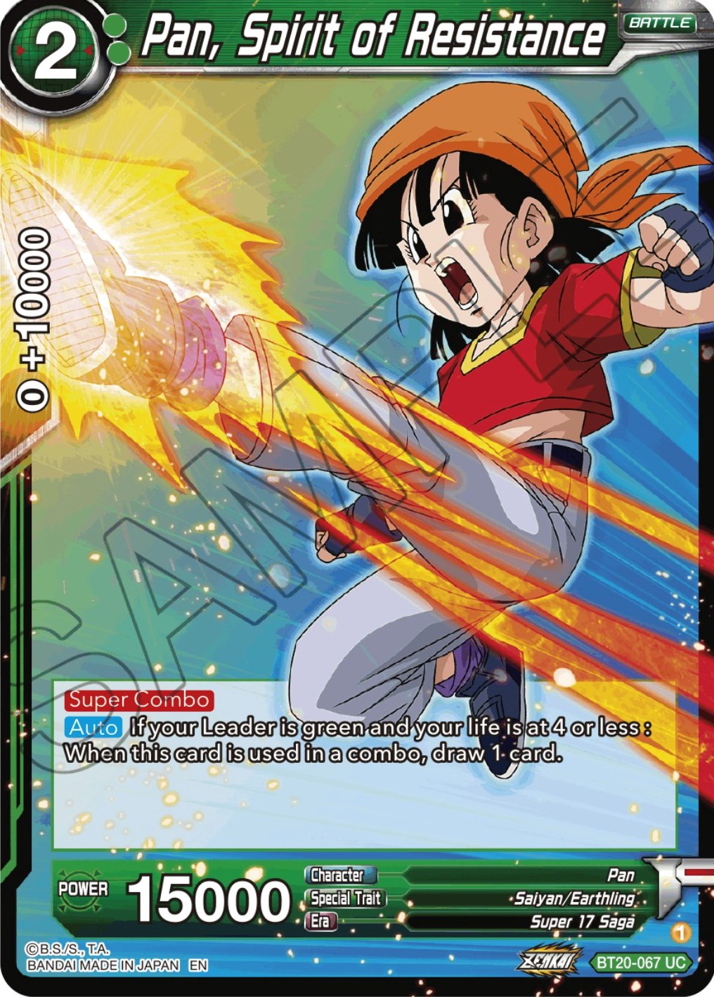 Pan, Spirit of Resistance (BT20-067) [Power Absorbed] | Cracking-Singles