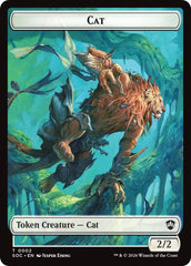 Cat // Inkling (0022) Double-Sided Token [Secrets of Strixhaven Commander Tokens] | Cracking-Singles