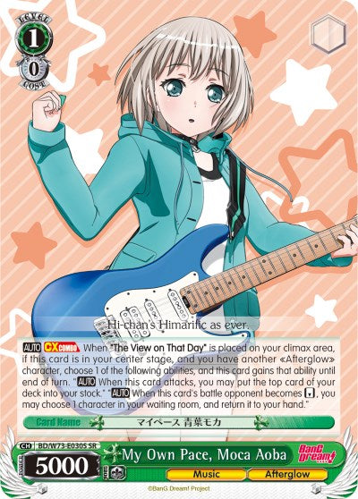My Own Pace, Moca Aoba (BD/W73-E030S) [BanG Dream! Vol.2] | Cracking-Singles