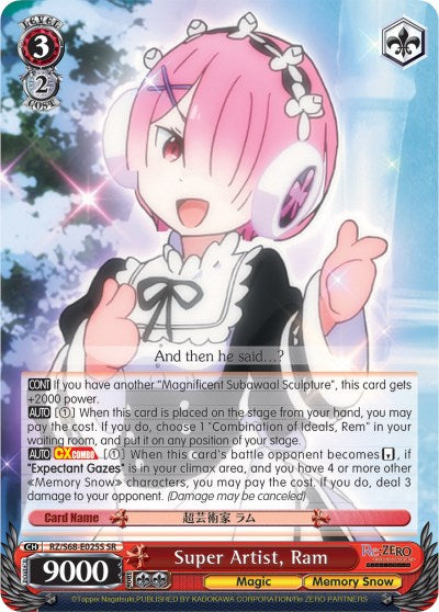 Super Artist, Ram (RZ/S68-E025S SR) [Re:ZERO Memory Snow] | Cracking-Singles