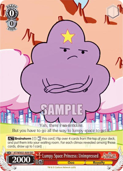 Lumpy Space Princess: Unimpressed (AT/WX02-A09) (Promo) [Adventure Time] | Cracking-Singles