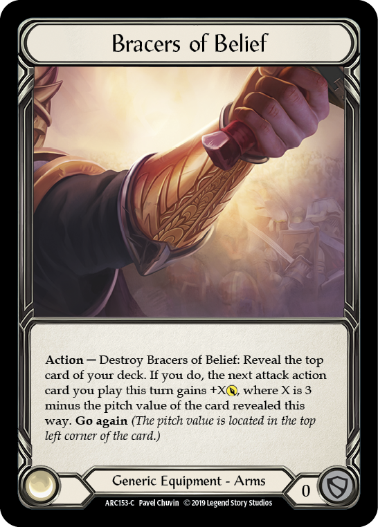 Bracers of Belief [ARC153-C] (Arcane Rising)  1st Edition Normal | Cracking-Singles