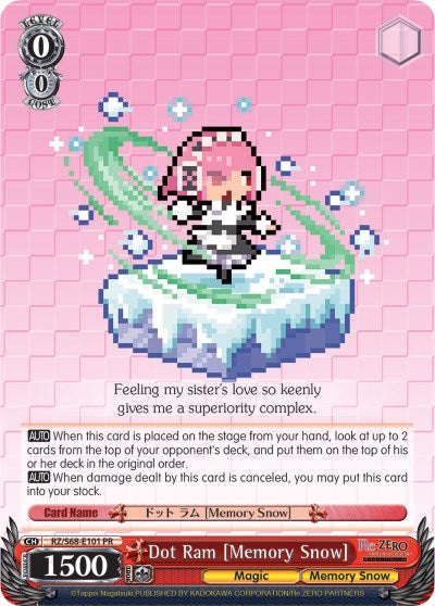 Dot Ram [Memory Snow] (RZ/S68-E101 PR) [Re:ZERO Memory Snow] | Cracking-Singles