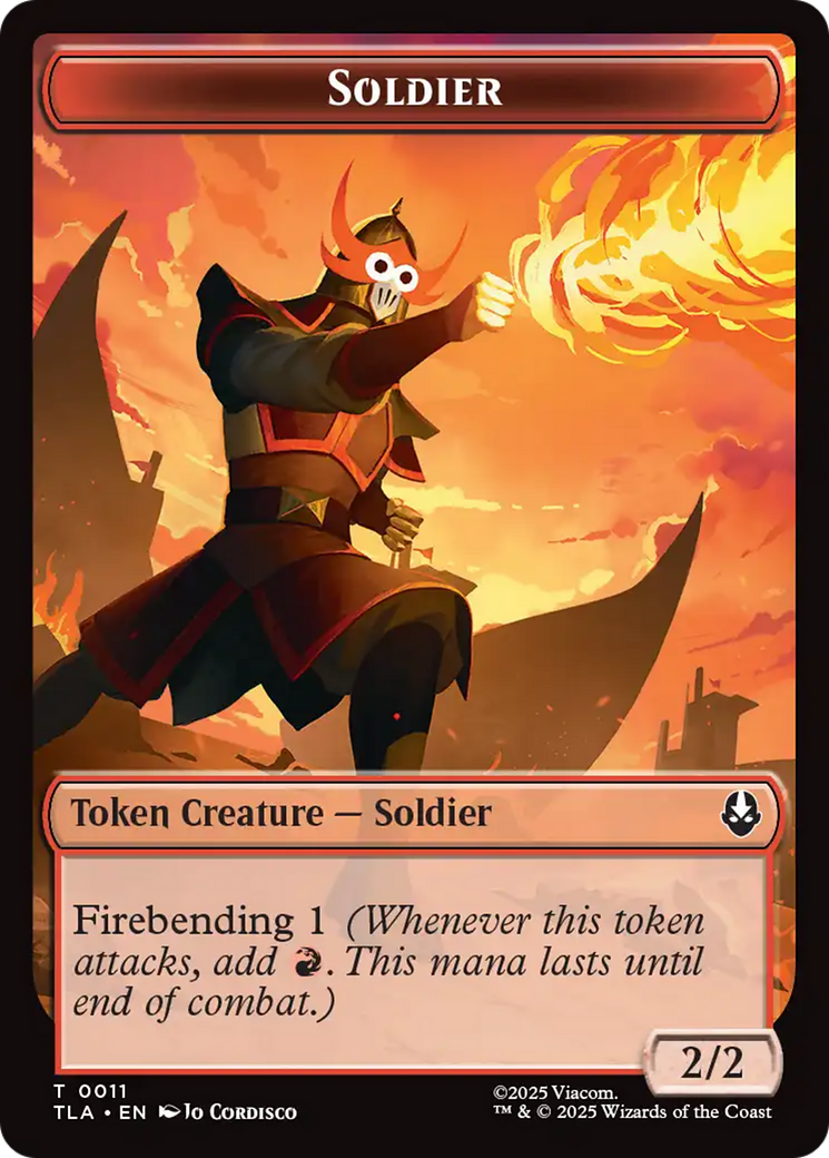 Copy (0002) // Soldier (0011) Double-Sided Token [Avatar: The Last Airbender Tokens] | Cracking-Singles
