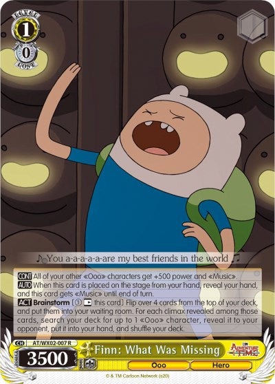 Finn: What Was Missing (AT/WX02-007 R) [Adventure Time] | Cracking-Singles
