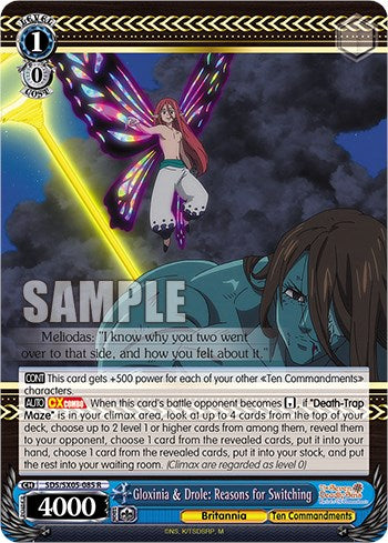 Gloxinia & Drole: Reasons for Switching (Foil) [The Seven Deadly Sins: Revival of The Commandments] | Cracking-Singles