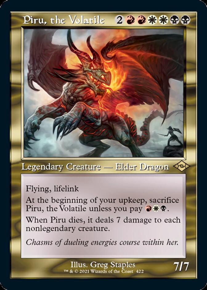 Piru, the Volatile (Retro Foil Etched) [Modern Horizons 2] | Cracking-Singles