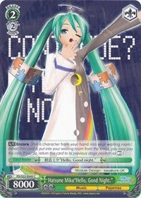 Hatsune Miku"Hello, Good Night." (PD/S22-E045 C) [Hatsune Miku -Project DIVA- f] | Cracking-Singles