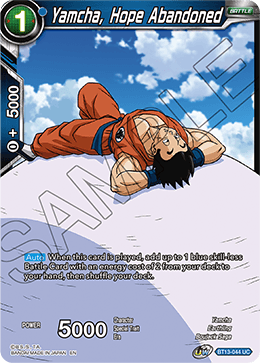 Yamcha, Hope Abandoned (Uncommon) (BT13-044) [Supreme Rivalry] | Cracking-Singles
