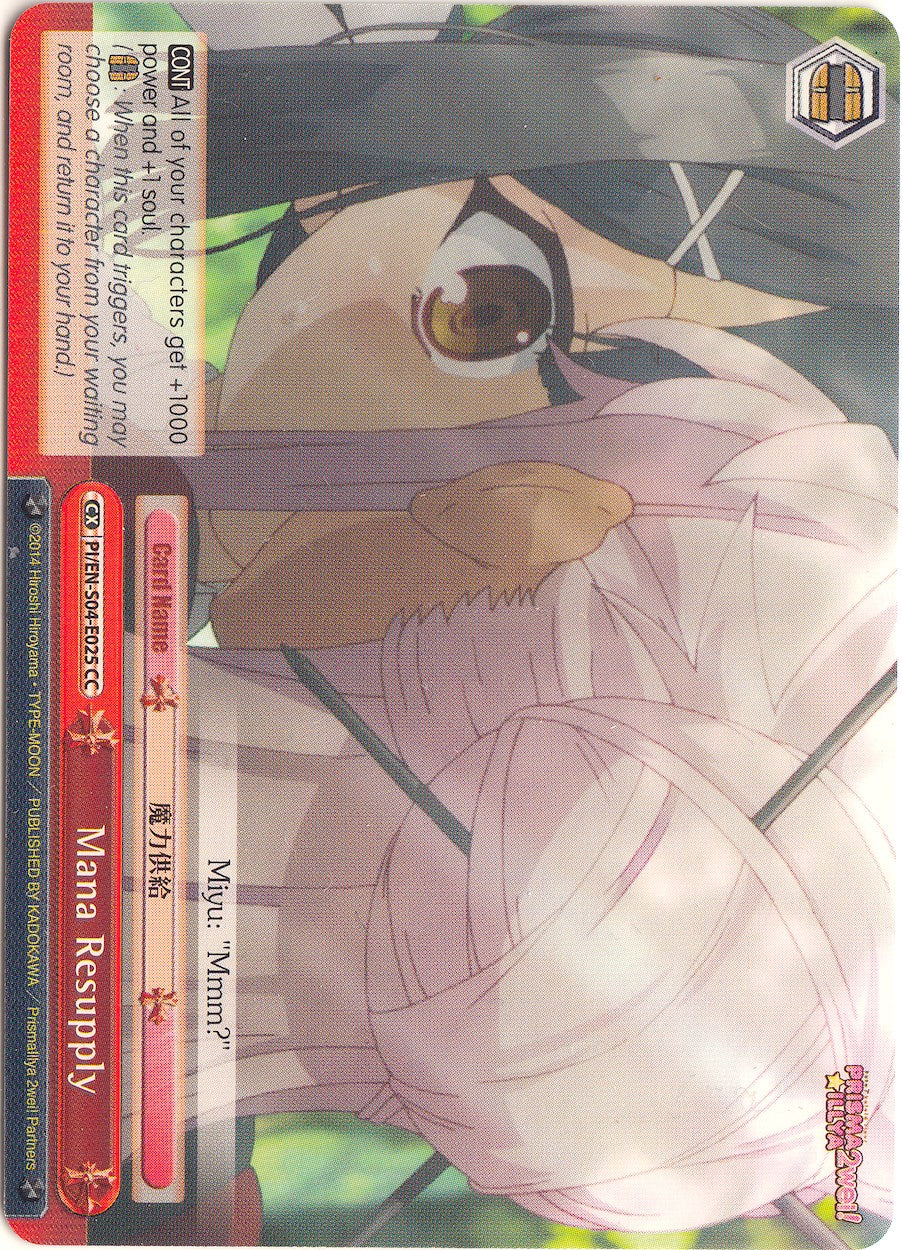 Mana Resupply (PI/EN-S04-E025 C) [Fate/kaleid liner PRISMA ILLYA DX] | Cracking-Singles