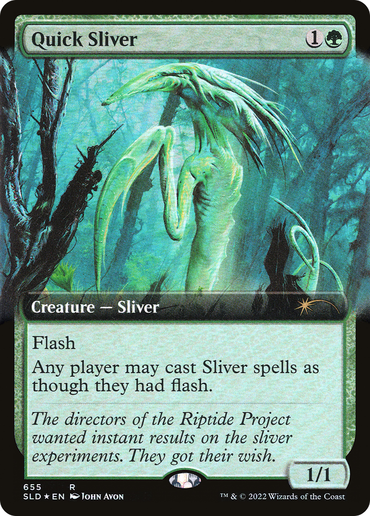 Quick Sliver (Extended Art) [Secret Lair Drop Promos] | Cracking-Singles