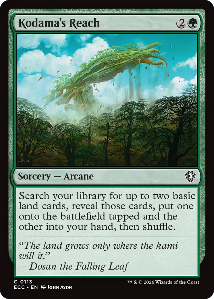 Kodama's Reach [Lorwyn Eclipsed Commander] | Cracking-Singles