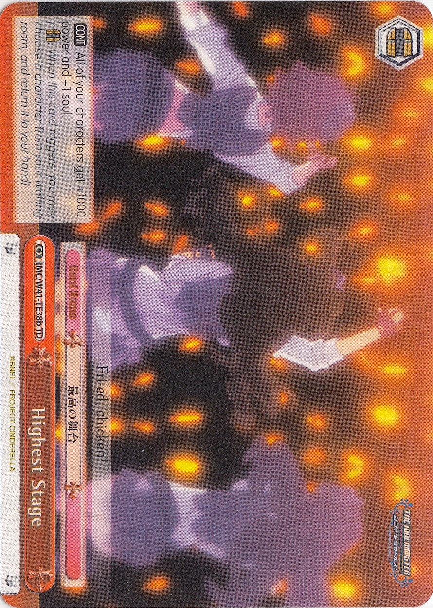 Highest Stage (IMC/W41-TE38b TD) (Red) [The iDOLM@STER Cinderella Girls] | Cracking-Singles