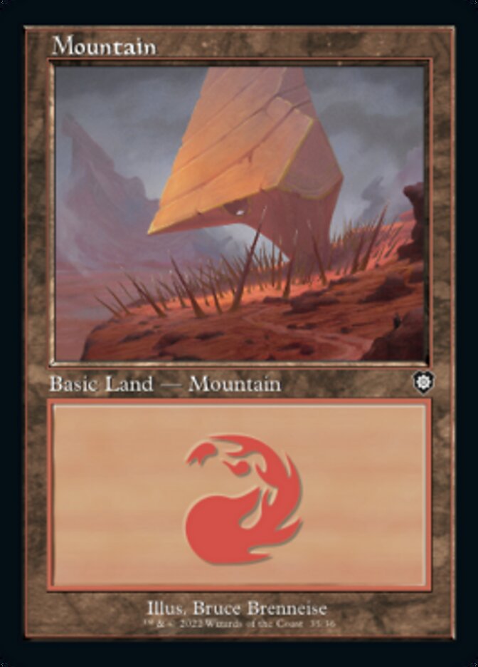 Mountain (035) (Retro) [The Brothers' War Commander] | Cracking-Singles