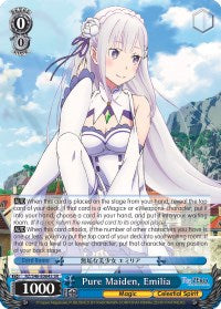 Pure Maiden, Emilia (RZ/S46-E064S SR) [Re:ZERO] | Cracking-Singles