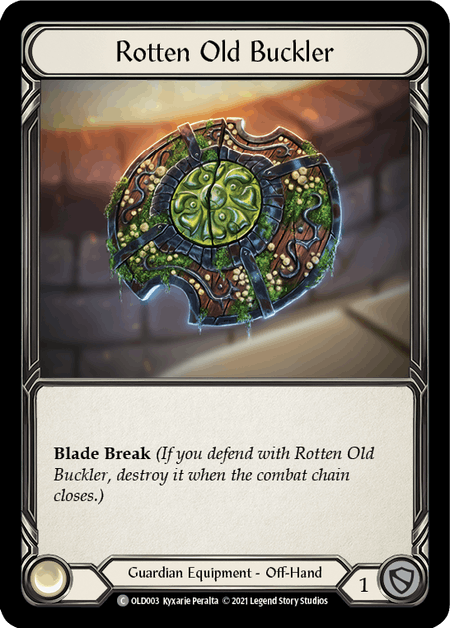 Rotten Old Buckler [OLD003] (Tales of Aria Oldhim Blitz Deck)  1st Edition Normal | Cracking-Singles