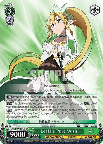 Leafa's Pure Wish [Sword Art Online Animation 10th Anniversary] | Cracking-Singles