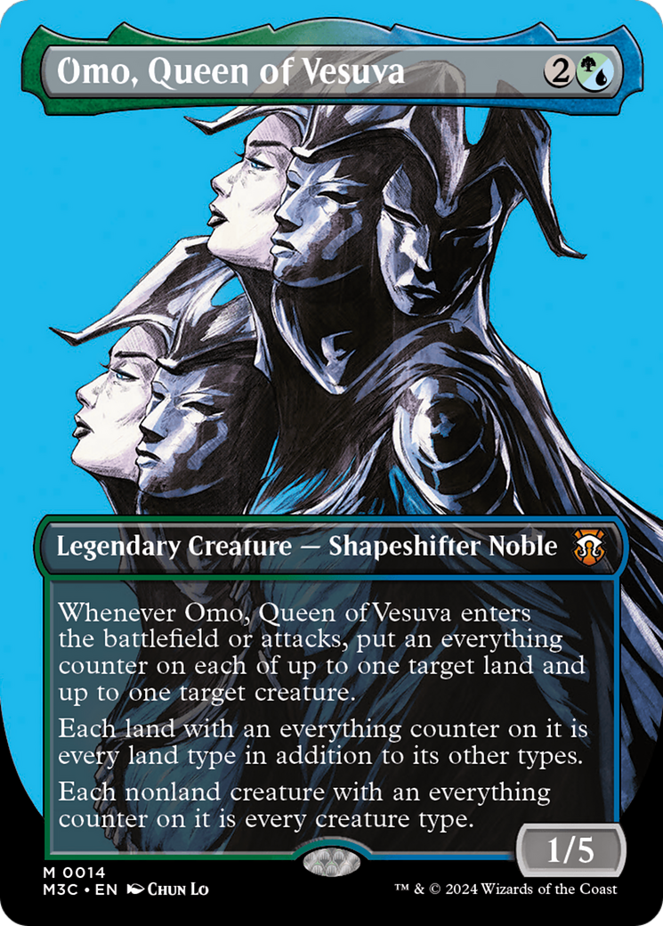 Omo, Queen of Vesuva (Borderless) [Modern Horizons 3 Commander] | Cracking-Singles