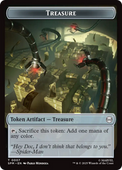 Spider // Treasure Double-Sided Token [Marvel's Spider-Man Tokens] | Cracking-Singles