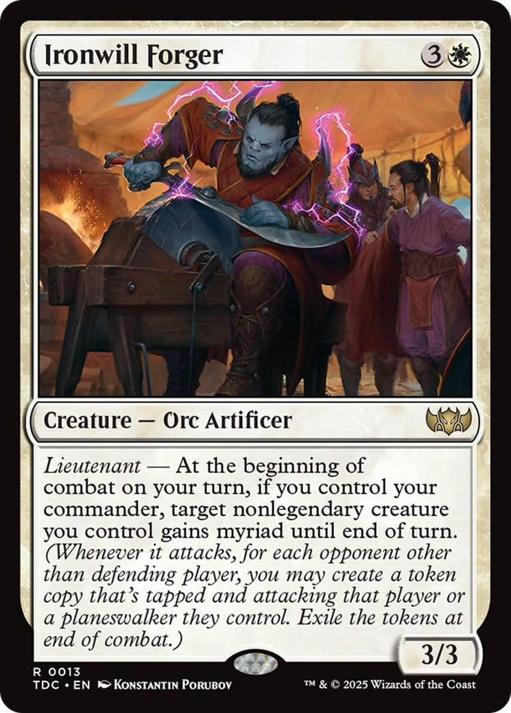 Ironwill Forger [Tarkir: Dragonstorm Commander] | Cracking-Singles