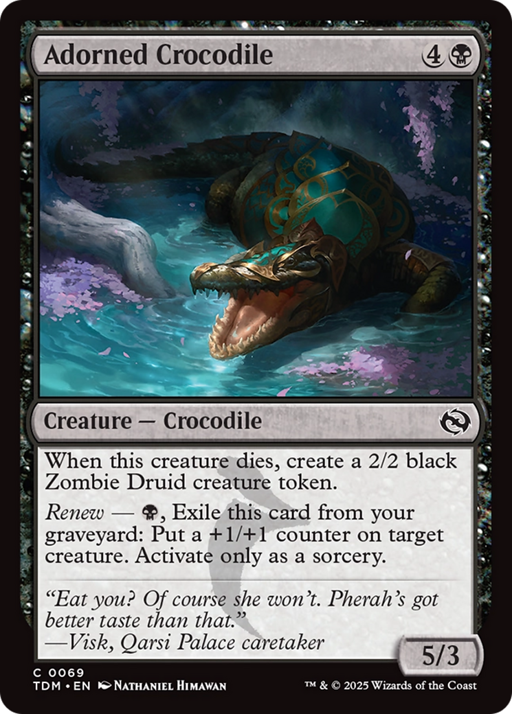 Adorned Crocodile [Tarkir: Dragonstorm] | Cracking-Singles