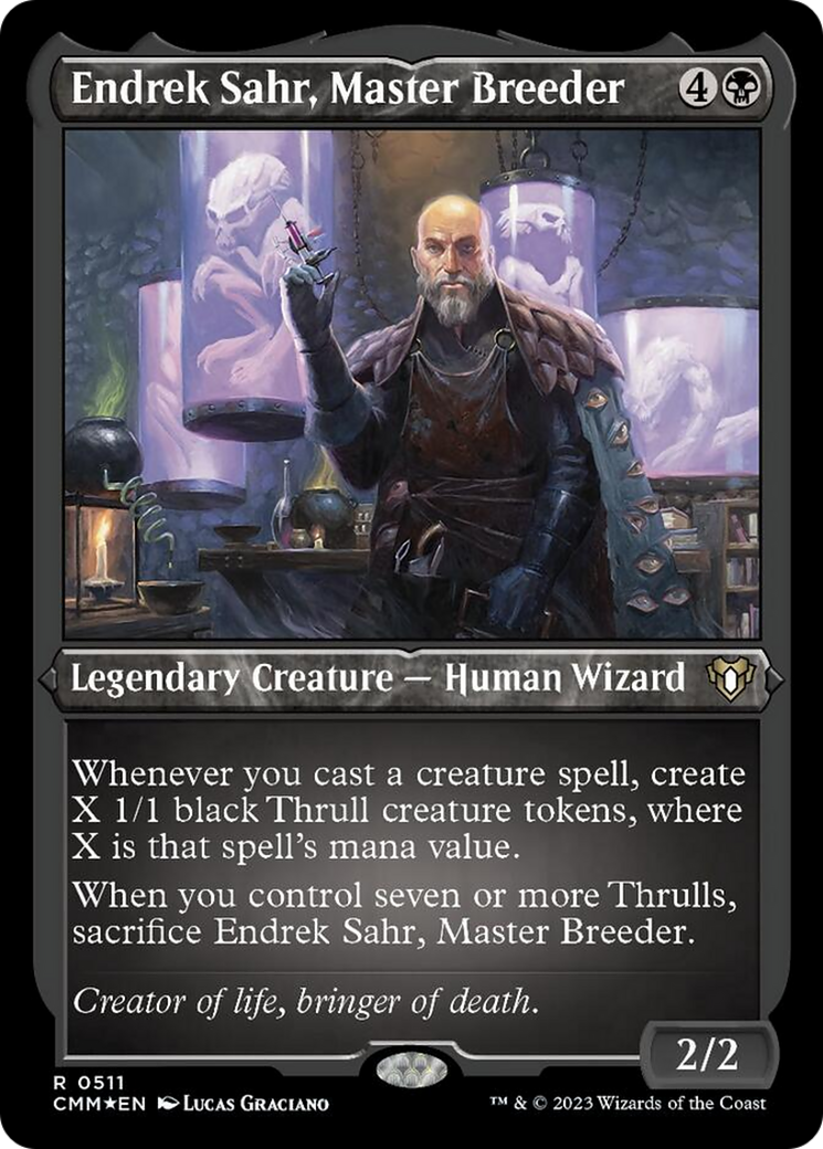 Endrek Sahr, Master Breeder (Foil Etched) [Commander Masters] | Cracking-Singles