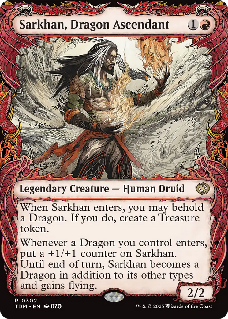 Sarkhan, Dragon Ascendant (0302) (Showcase) [Tarkir: Dragonstorm] | Cracking-Singles