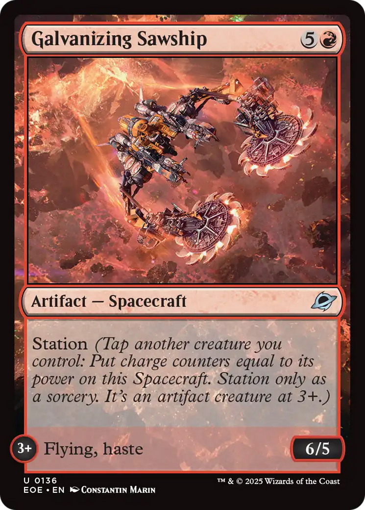 Galvanizing Sawship [Edge of Eternities] | Cracking-Singles