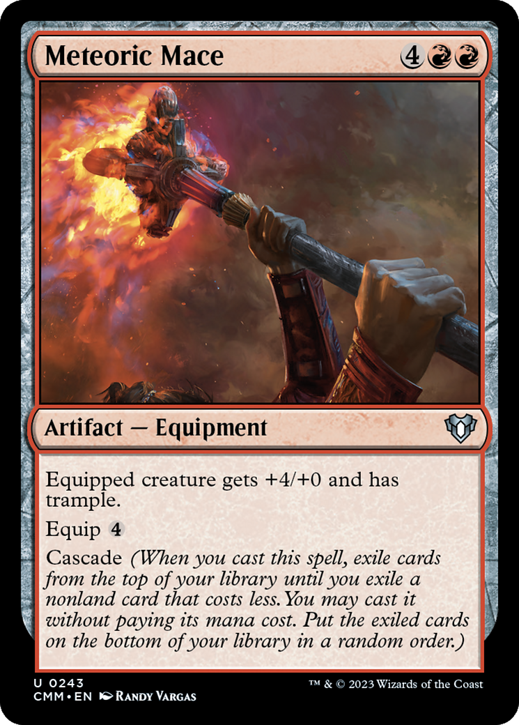 Meteoric Mace [Commander Masters] | Cracking-Singles
