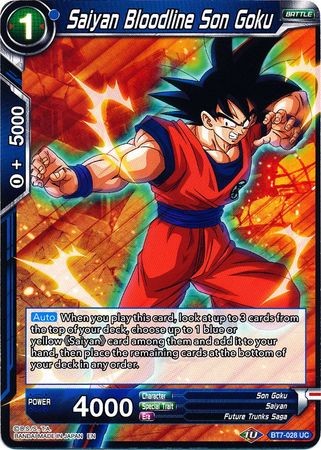 Saiyan Bloodline Son Goku (BT7-028) [Assault of the Saiyans] | Cracking-Singles
