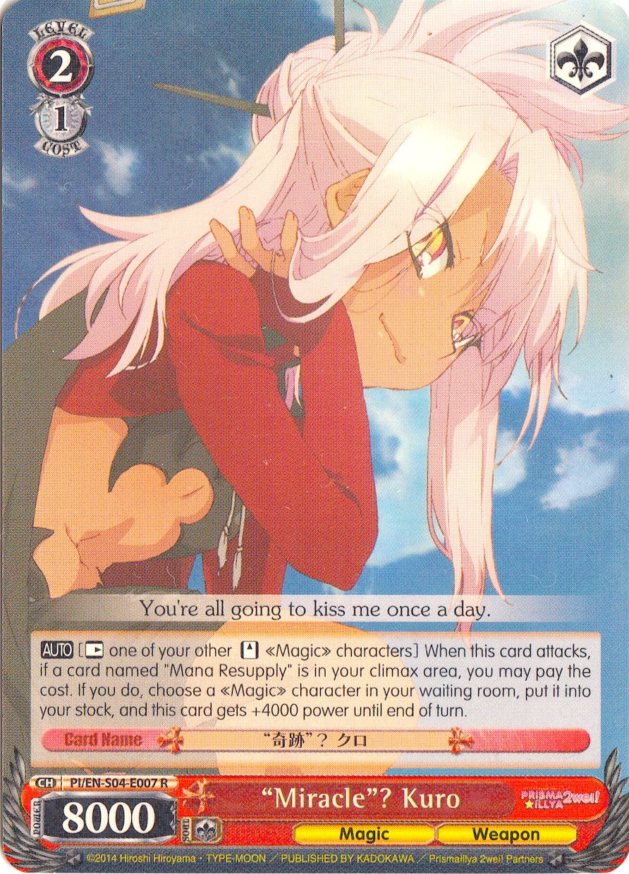 "Miracle"? Kuro (PI/EN-S04-E007 R) [Fate/kaleid liner PRISMA ILLYA DX] | Cracking-Singles