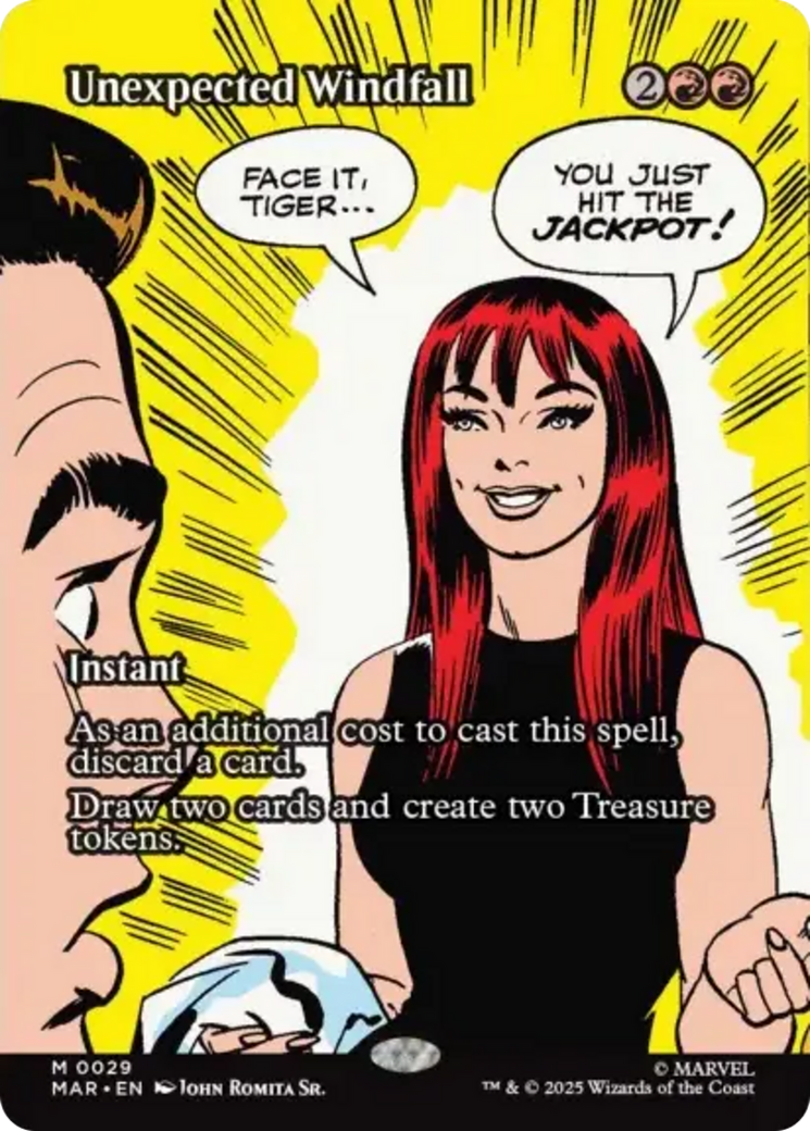 Unexpected Windfall (Borderless) [Marvel Universe: Eternal-Legal] | Cracking-Singles