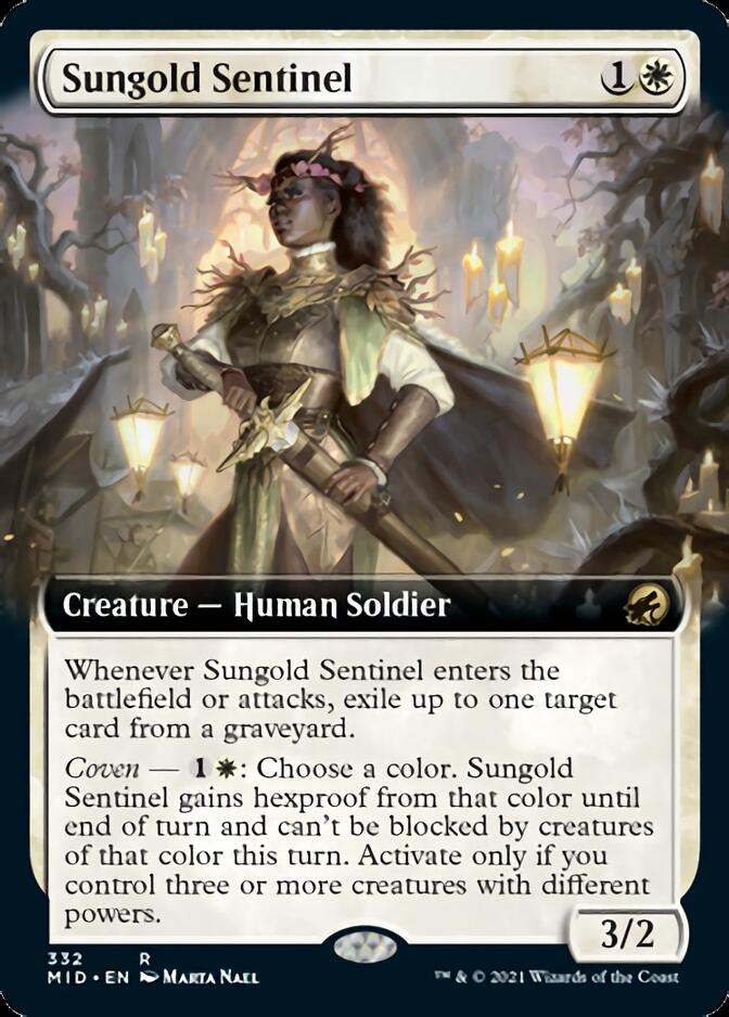 Sungold Sentinel (Extended Art) [Innistrad: Midnight Hunt] | Cracking-Singles