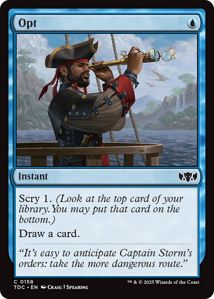Opt [Tarkir: Dragonstorm Commander] | Cracking-Singles