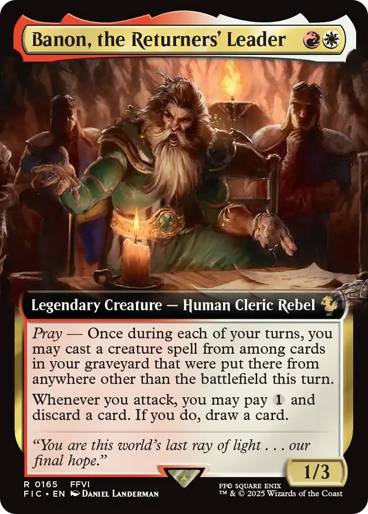Banon, the Returners' Leader (Extended Art) [FINAL FANTASY Commander] | Cracking-Singles