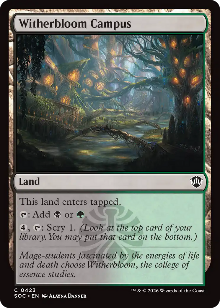 Witherbloom Campus [Secrets of Strixhaven Commander] | Cracking-Singles