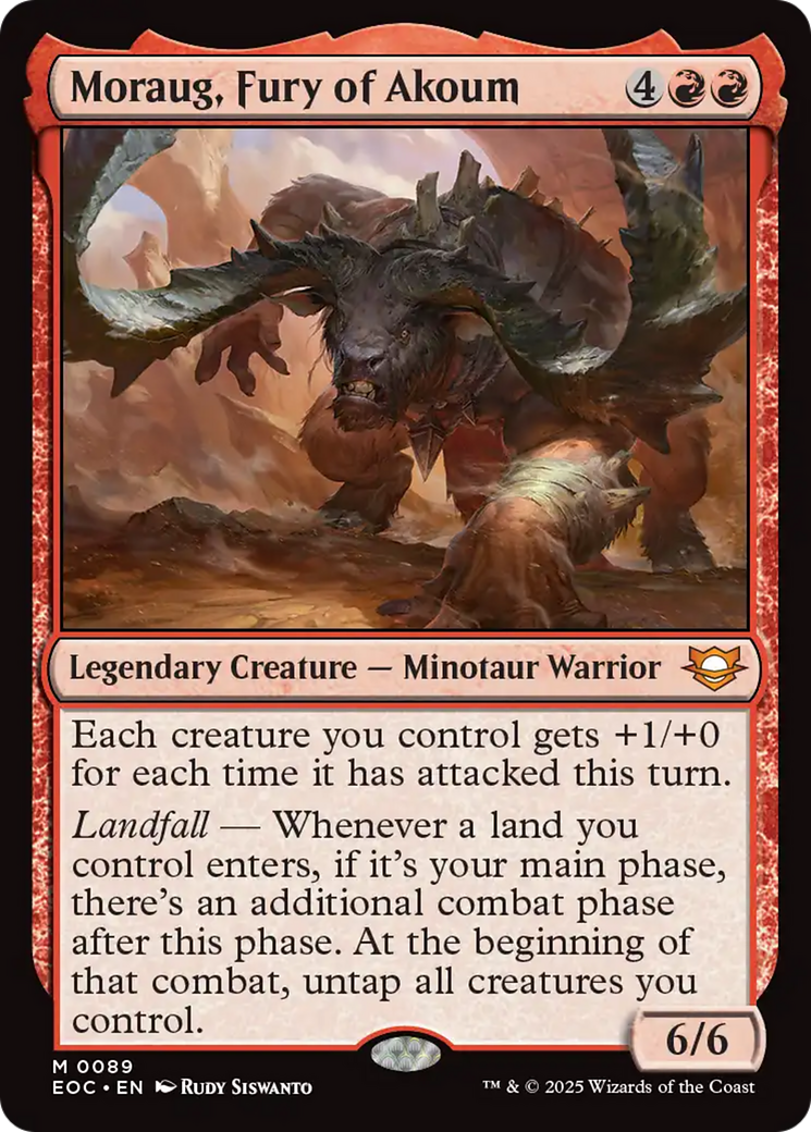 Moraug, Fury of Akoum [Edge of Eternities Commander] | Cracking-Singles