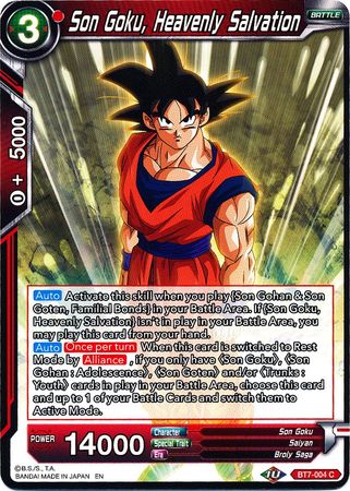 Son Goku, Heavenly Salvation (BT7-004) [Assault of the Saiyans] | Cracking-Singles