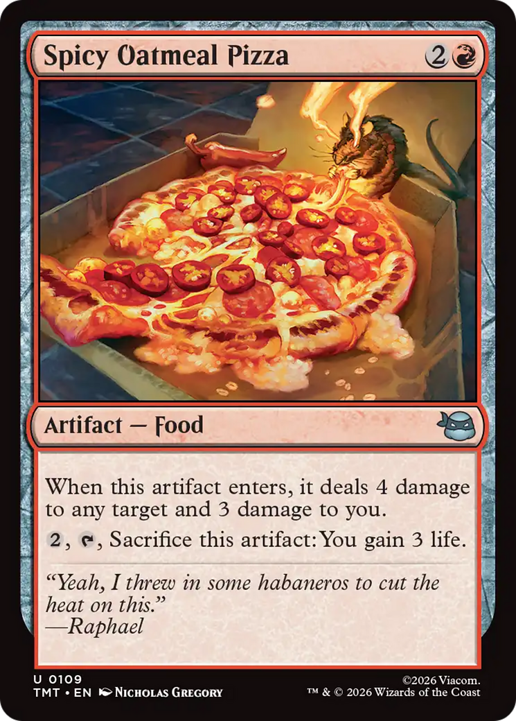 Spicy Oatmeal Pizza [Teenage Mutant Ninja Turtles] | Cracking-Singles