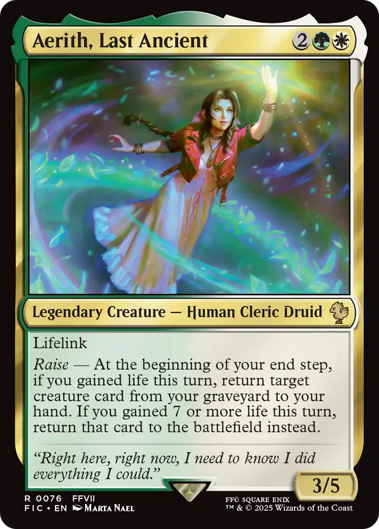 Aerith, Last Ancient [FINAL FANTASY Commander] | Cracking-Singles