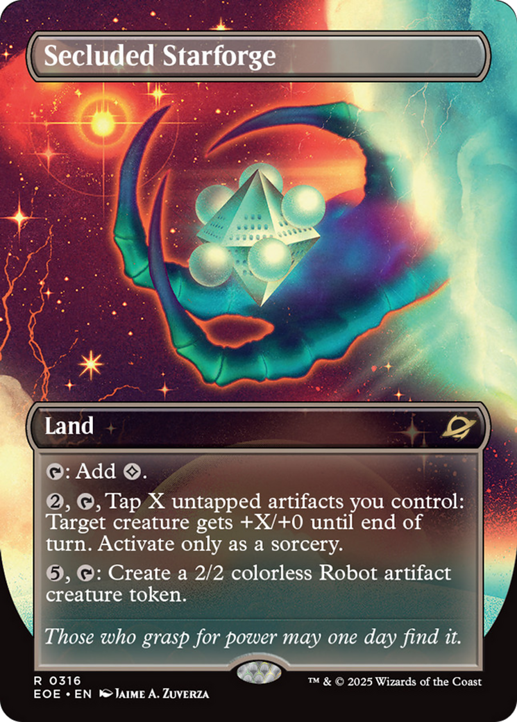 Secluded Starforge (Borderless) [Edge of Eternities] | Cracking-Singles