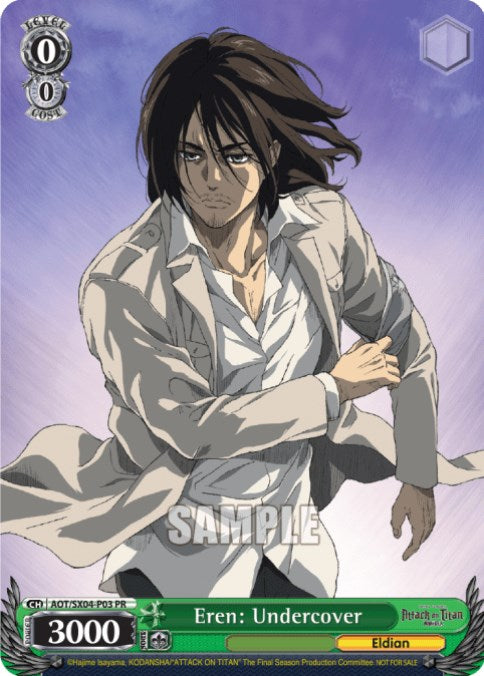 Eren: Undercover (AOT/SX04-PE03 PR) (Promo) [Attack on Titan Vol. 2] | Cracking-Singles