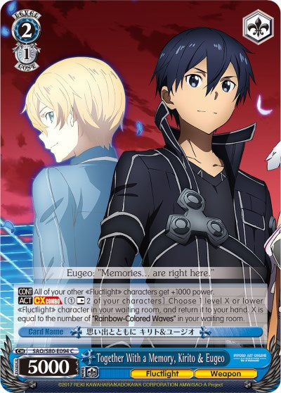 Together With a Memory, Kirito & Eugeo (SAO/S80-E094 C) [Sword Art Online -Alicization- Vol.2] | Cracking-Singles