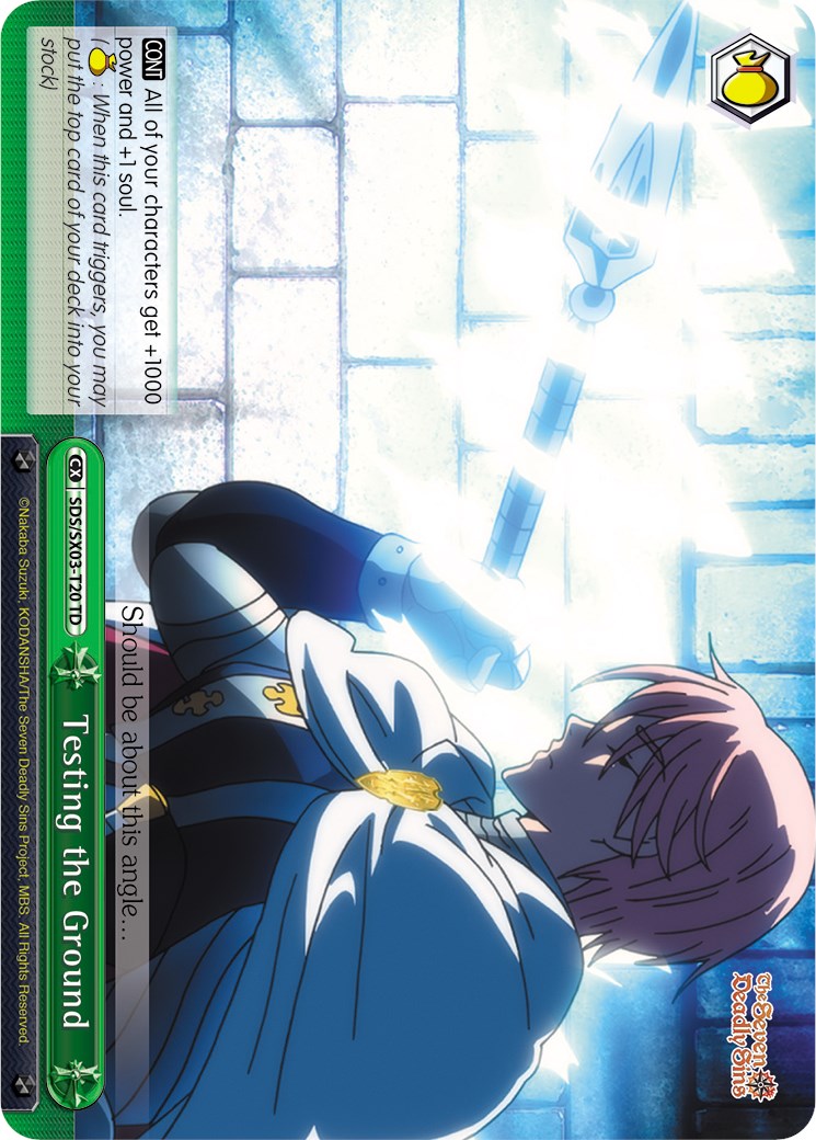 Testing the Ground (SDS/SX03-T20 TD) [The Seven Deadly Sins] | Cracking-Singles