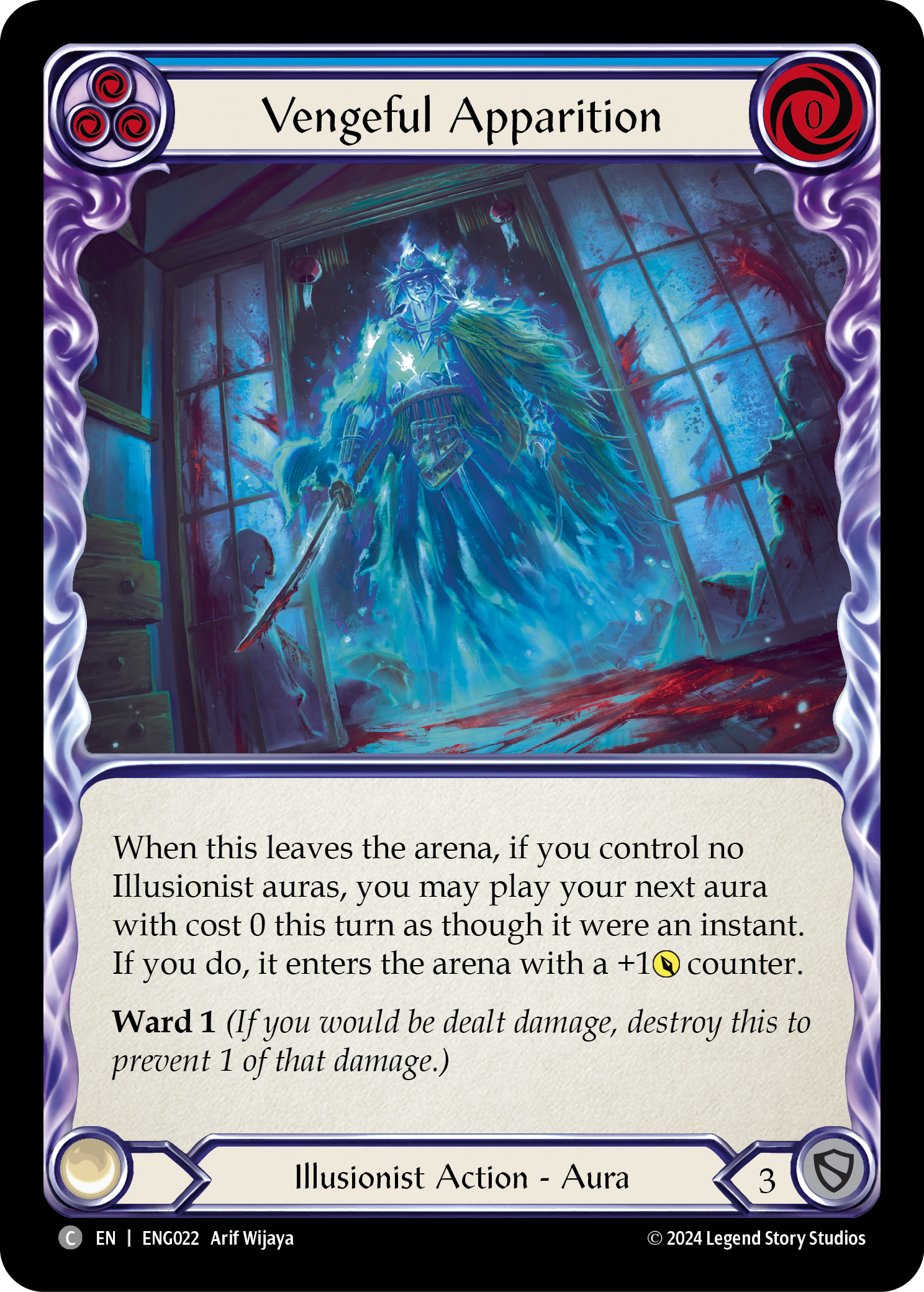 Vengeful Apparition [ENG022] (Part the Mistveil Enigma Blitz Deck) | Cracking-Singles