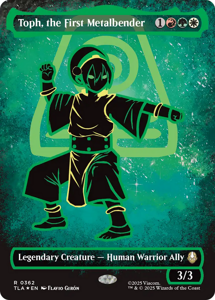 Toph, the First Metalbender (Borderless) (Neon Ink Foil) [Avatar: The Last Airbender] | Cracking-Singles