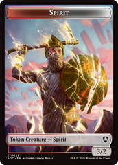 Spirit (0025) // Rogue Double-Sided Token [Secrets of Strixhaven Commander Tokens] | Cracking-Singles