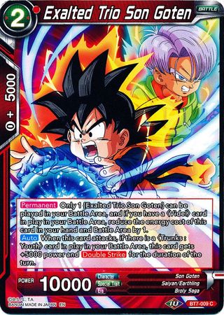 Exalted Trio Son Goten (BT7-009) [Assault of the Saiyans] | Cracking-Singles